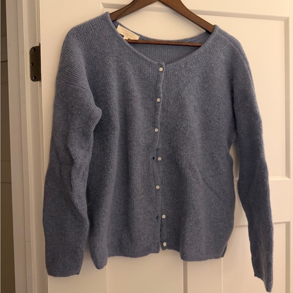 Sezane Blue Gaspard Cardigan - Picture 1 of 2